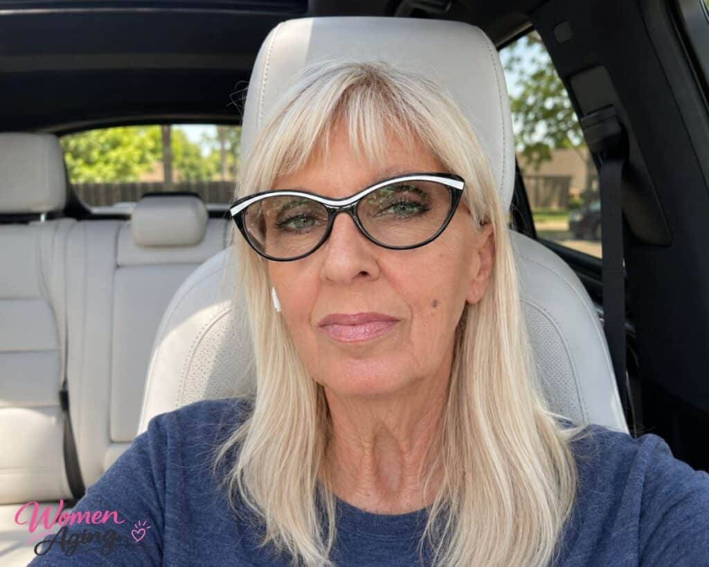 women over 60 cat eyed glasses