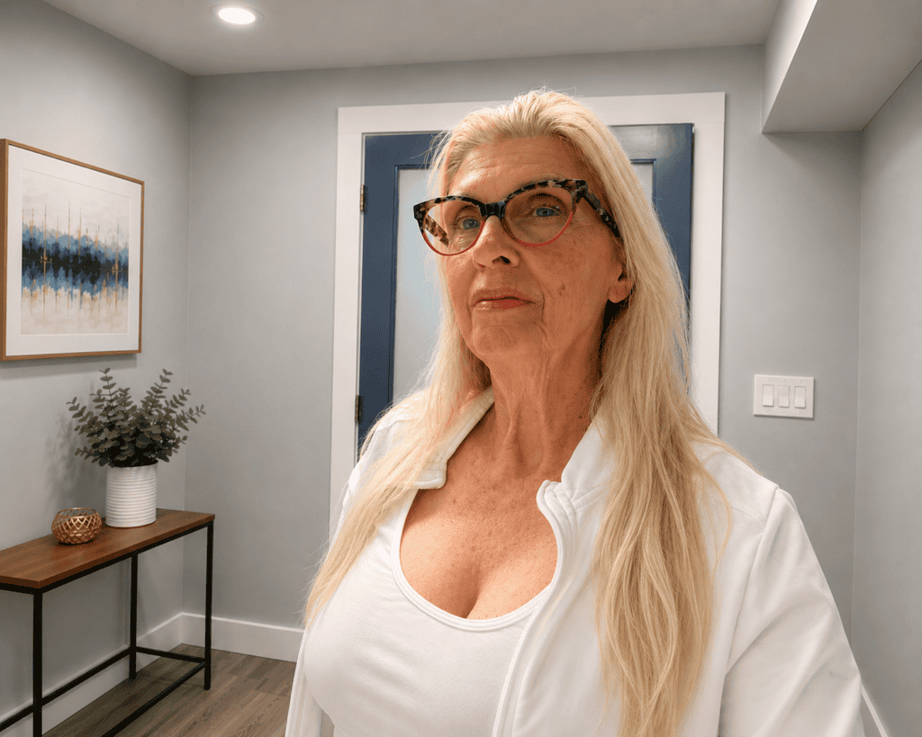 women over 60 long blonde hair