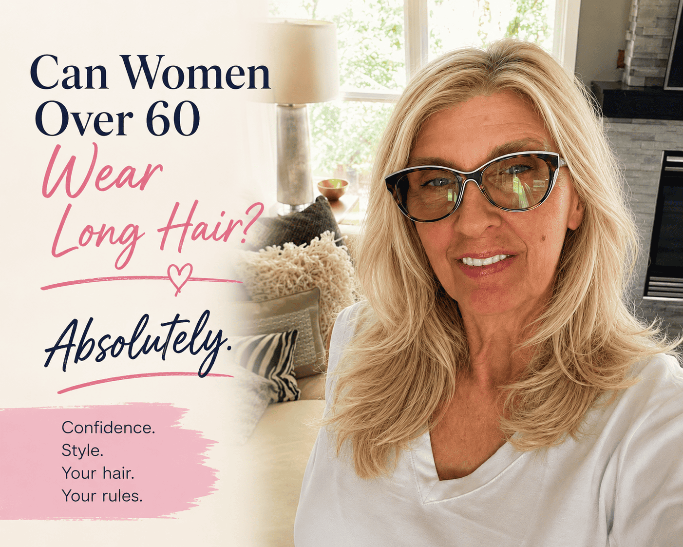 women over 60 long hair